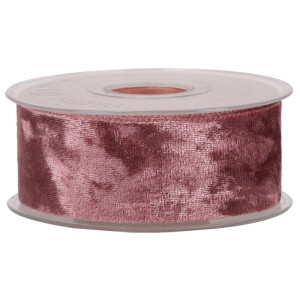 wstążka CHENILLE 40mm*10m OLD PINK