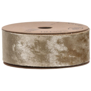 wstążka CHENILLE 40mm*10m BEIGE