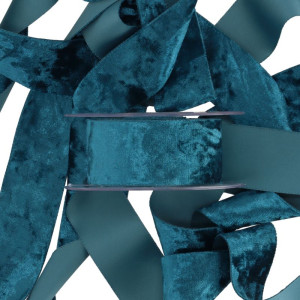 wstążka CHENILLE 40mm*10m SMOKEY BLUE
