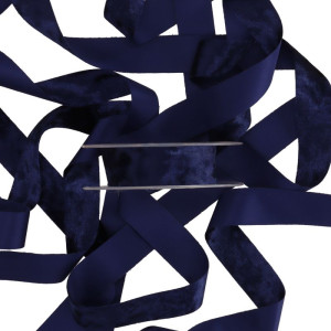 wstążka CHENILLE 25mm*10m DARK BLUE