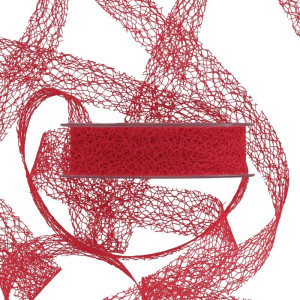 wstążka siatka PARADISE NET 25mm*20m RED