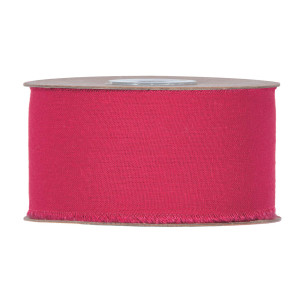 wstążka bawełna szarpana 5cm*10m fuchsia