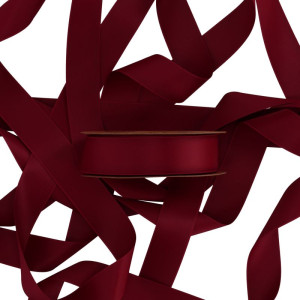 wstążka RECYCLED PET RIBBON 25mm*20m BORDEAUX