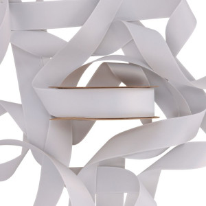 wstążka RECYCLED PET RIBBON 25mm*20m LIGHT SILVER