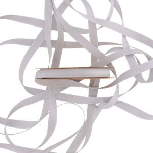 wstążka RECYCLED PET RIBBON 10mm*20m LIGHT SILVER
