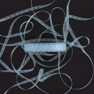 wstążka organzowa BABY FOOTPRINT 6mm*25 LIGHT BLUE