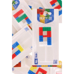 świeczka urodzinowa "LEGO" Cyferka 8 wys:5cm