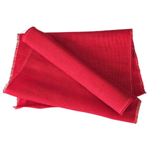 materiał juta 50cm*5m czerwona gęsta