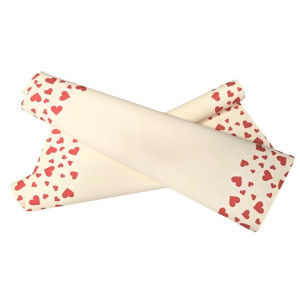folia ozdobna (FM) 50cm*8,5m serca na brzegach