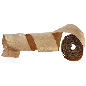 wstążka papierowa metalizowana 8cm*10m złota