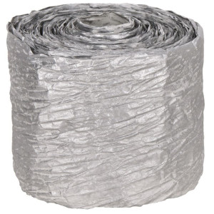 wstążka papierowa metalizowana 8cm*10m srebrna