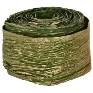 wstążka papierowa metalizowana 8cm*10m c.oliwka