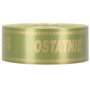 ost.pożegnanie 5cm*100m oliwkowa ze złotym