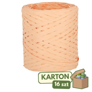 16szt rafia syntetyczna 1cm*200m łososiowa