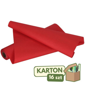 16szt papier karbowany 50cm*10m czerwony