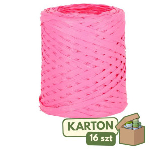 16szt rafia syntetyczna 1cm*200m róż
