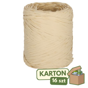 16szt rafia syntetyczna 1cm*200m natura