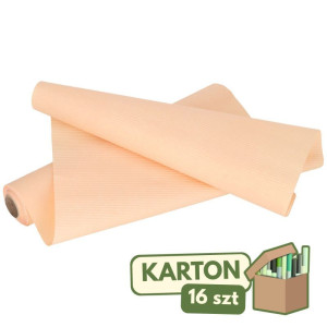 16szt papier karbowany 50cm*10m łososiowy