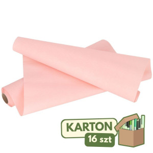16szt papier karbowany 50cm*10m jasnoróżowy