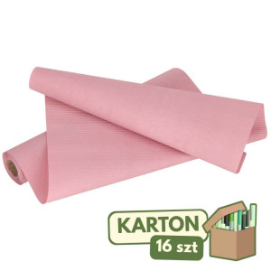 16szt papier karbowany 50cm*10m różowy