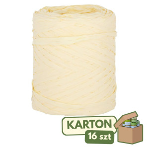 16szt rafia syntetyczna 1cm*200m kremowa
