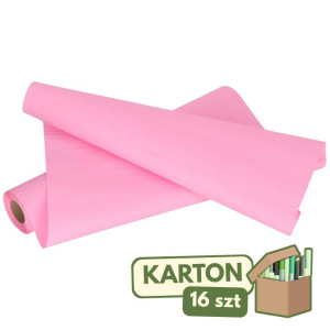 16szt papier karbowany 50cm*10m ciemnoróżowy
