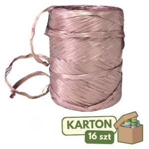 16szt rafia syntetyczna 1cm*200m rosegold