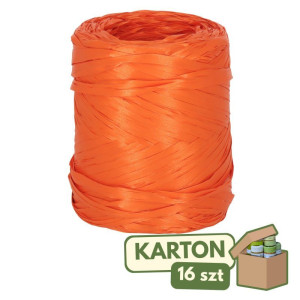 16szt rafia syntetyczna 1cm*200m pomarańcz
