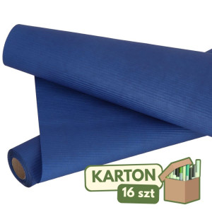 16szt papier karbowany 50cm*10m granatowy