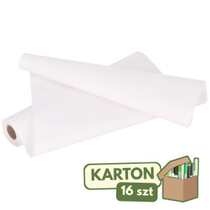 16szt papier karbowany 50cm*10m biały