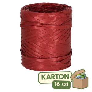 16szt rafia syntetyczna 1cm*200m bordo