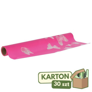 30szt folie satynowe (FM) 50cm*8,5m motyle