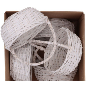 24szt koszyki wiklinowe wys:25cm szer:25cm