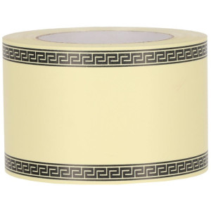 szarfa 7,5cm*50y Athenis ecru z czarnym