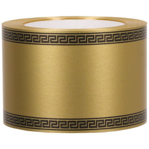 szarfa 7,5cm*50y Athenis złota z czarnym
