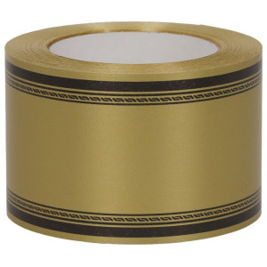 szarfa 7,5cm*50y Cleopatra złota z czarnym