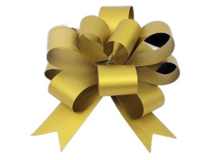 kokarda składana szer:26cm metallic złoty