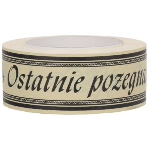 ost.pożegnanie 5cm*50y CLEOPATRA kremowa z czarny