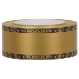 szarfa 5cm*50y Athenis złota z czarnym