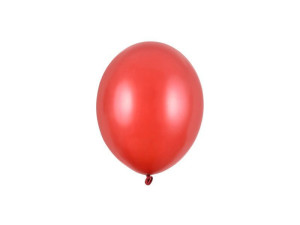 100szt Balony Strong 12cm Metallic Poppy Red