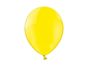 100szt balony Crystal 30cm Yellow