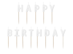 13szt świeczki urodzinowe Happy Birthday wys:2.5