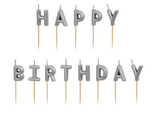 13szt świeczki urodzinowe Happy Birthday wys:2,5cm