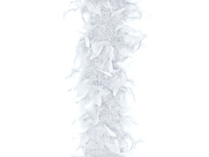 boa z piór szer:180cm białe