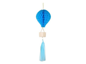 dekoracja bibułowa Balon wys:90cm niebieski