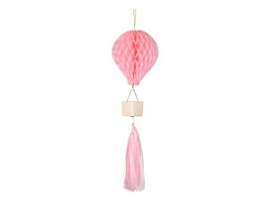 dekoracja bibułowa Balon wys:90cm różowy