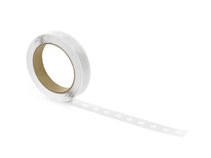 1000szt Kropki klejowe dwustronne, 12mm, bezbarwny