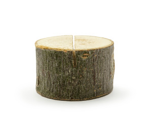 10szt Drewniane podstawki pod wizytówki, śr. 3-4cm