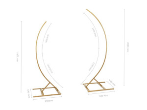 komplet stojaków Łuki do kompozycji 200cm i 180cm