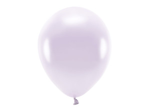 10szt Balony Eco 30cm metalizowane, liliowy